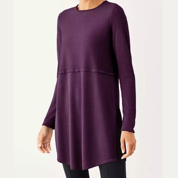 J Jill Grace Side Slit Loose Tunic 